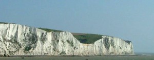 Cliffs of Dover, United Kingdom, 100 m over Atlantic Ocean