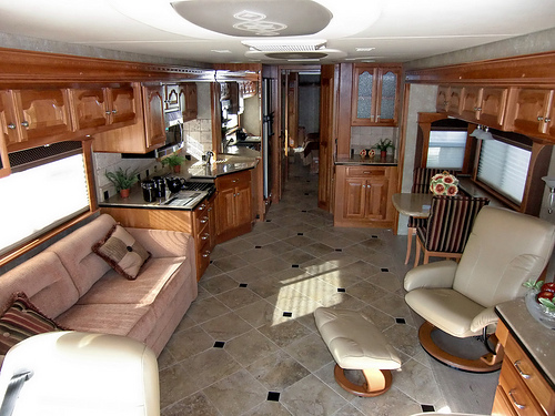 Luxury RV living quarters