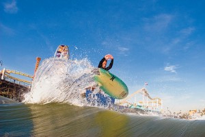 Santa Monica, circus music, and the flying fish