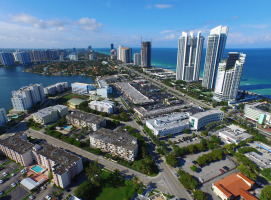 Aerial Miami Sunny Isles