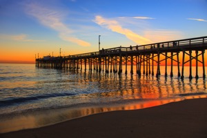 Newport Beach Pier at Sunset
