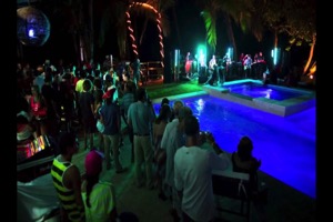 Jaco Beach House Rentals, Nightlife at a Pool Party at Jaco Blu